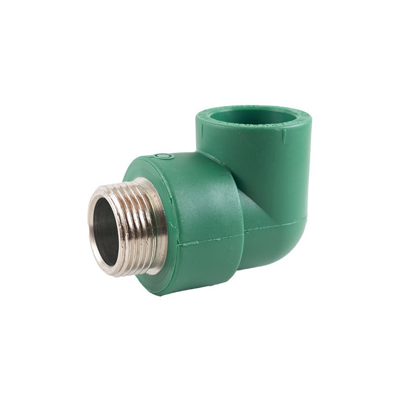 Codo a 90° con inserto macho Ø25 × ½" · Termofusión Agua