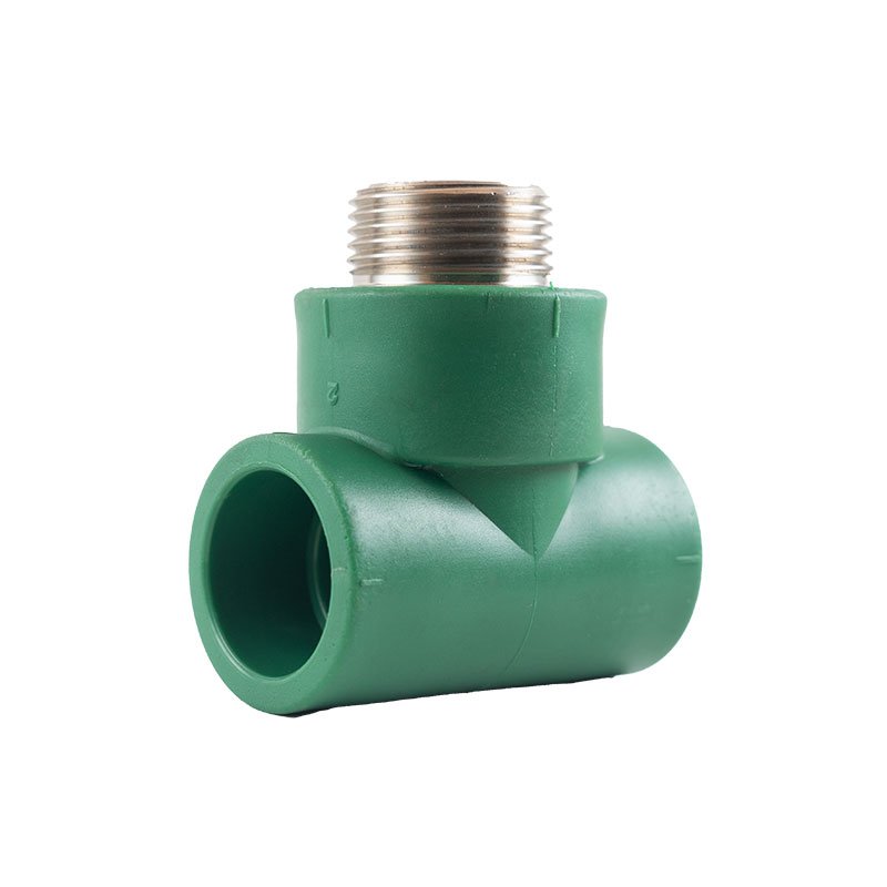 Tee con inserto macho Ø32 × 1" · Termofusión Agua